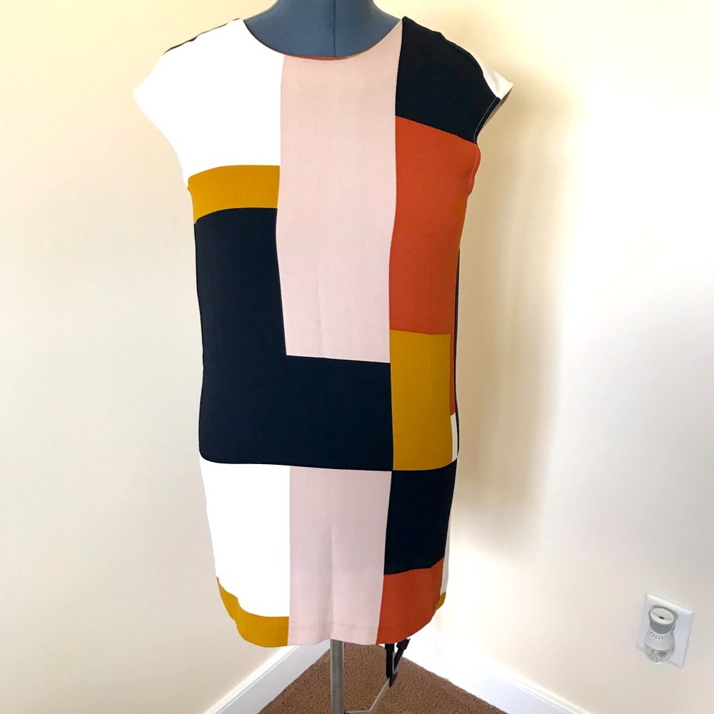 Loft Colorblock Dress Size S - Picture 2 of 5